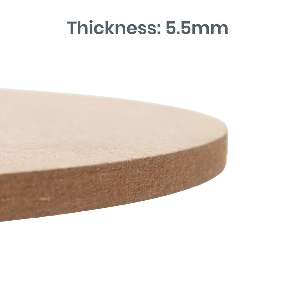 5.5mm MDF Blank round 6 Inch 100pc