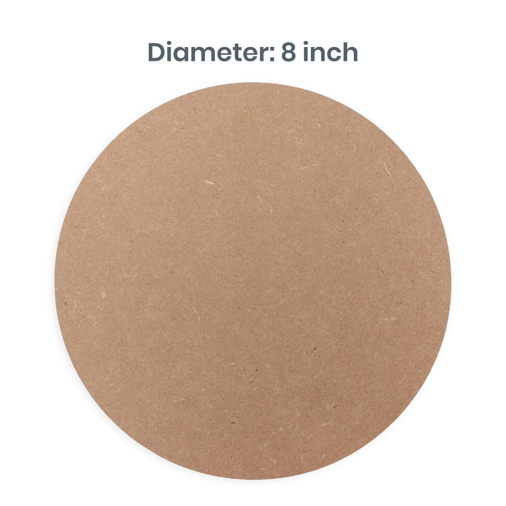 5.5mm MDF Blank round 8 Inch 50pc
