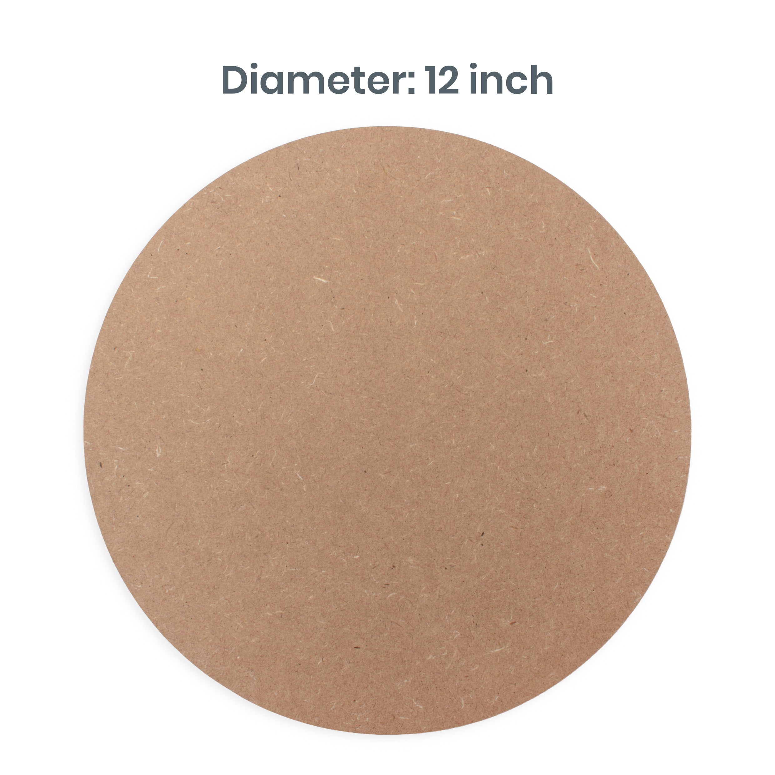 5.5mm MDF Blank round 12 Inch 25pc