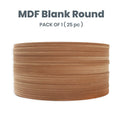 5.5mm MDF Blank round 12 Inch 25pc