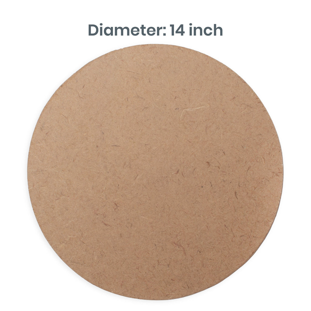 5.5mm MDF Blank round 14 Inch 12pc