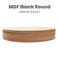 5.5mm MDF Blank round 16 Inch 12pc