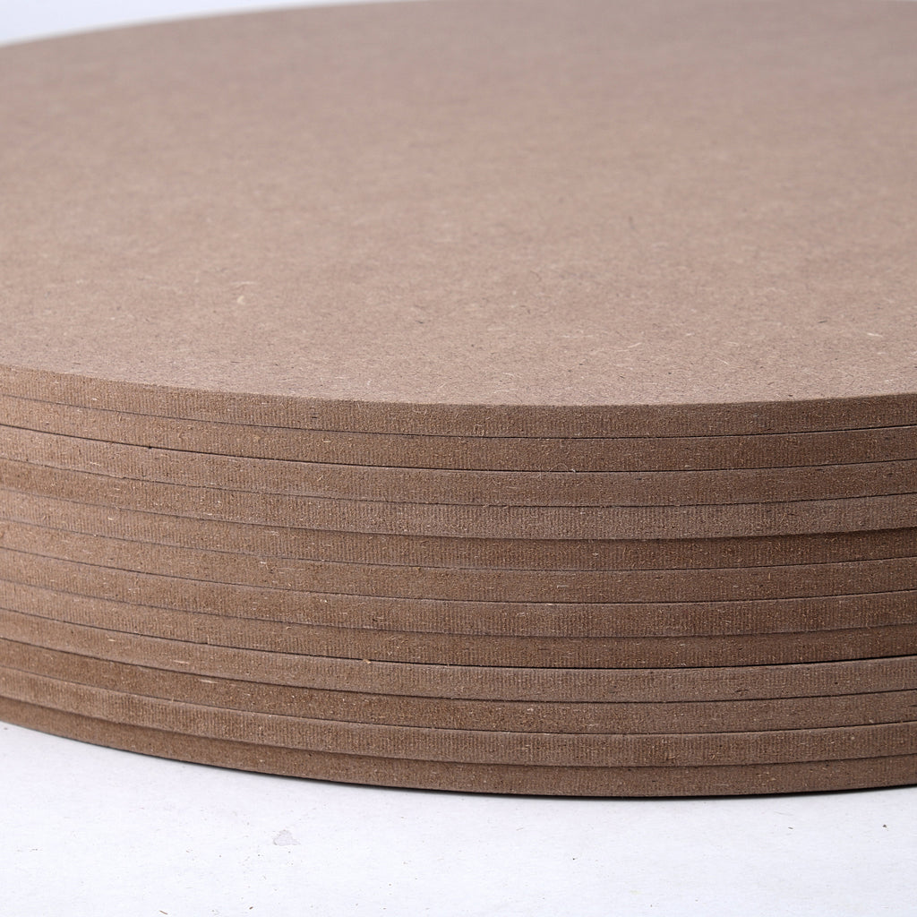 5.5mm MDF Blank round 16 Inch 12pc