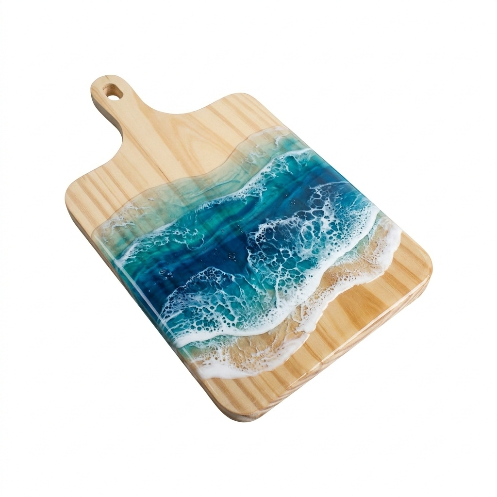 Pinewood Cutting Board 13.85 x 7.91inch 10mm Thick 1pc