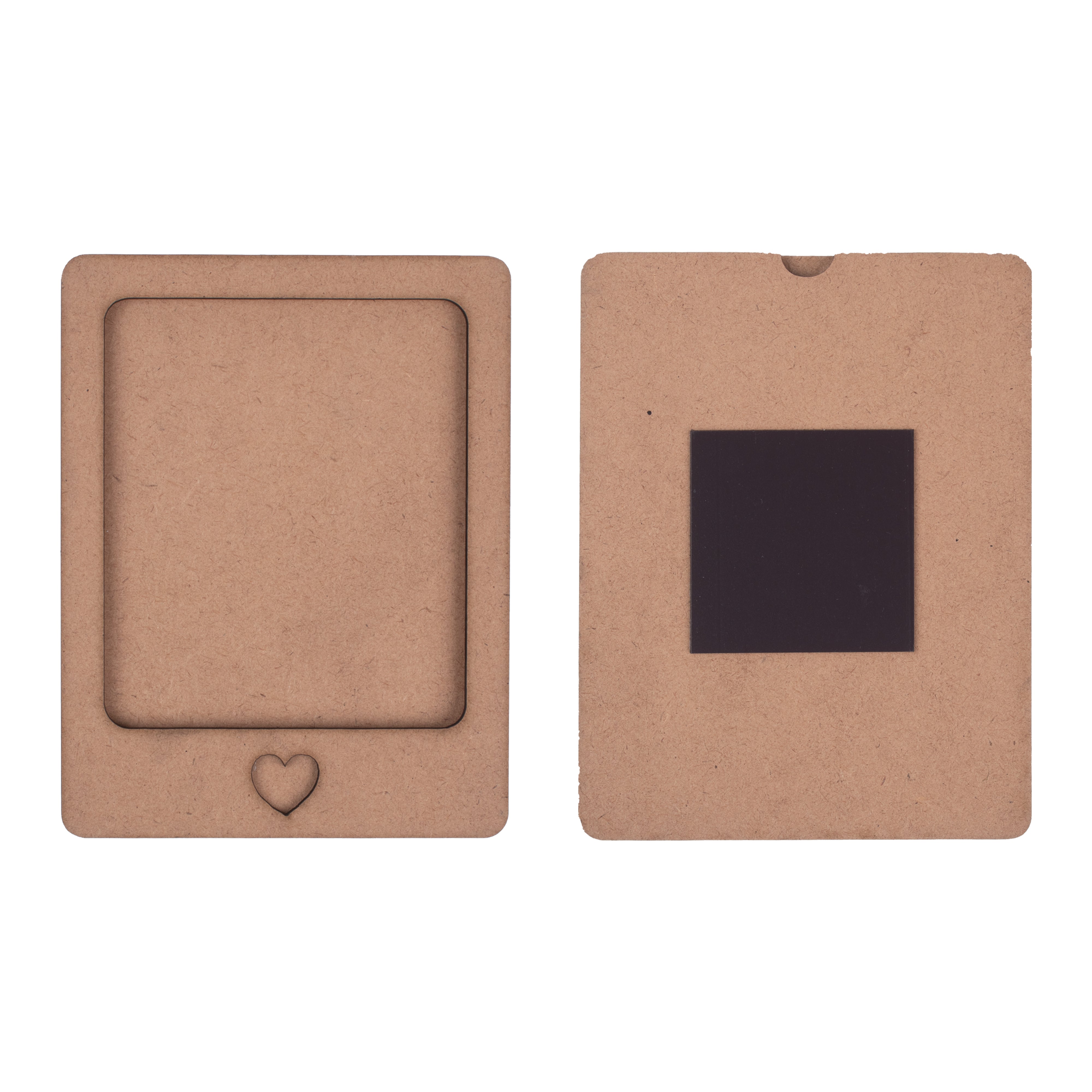 MDF Photo Frame With Magnet Loving Heart 4 X 5.2inch 1pc