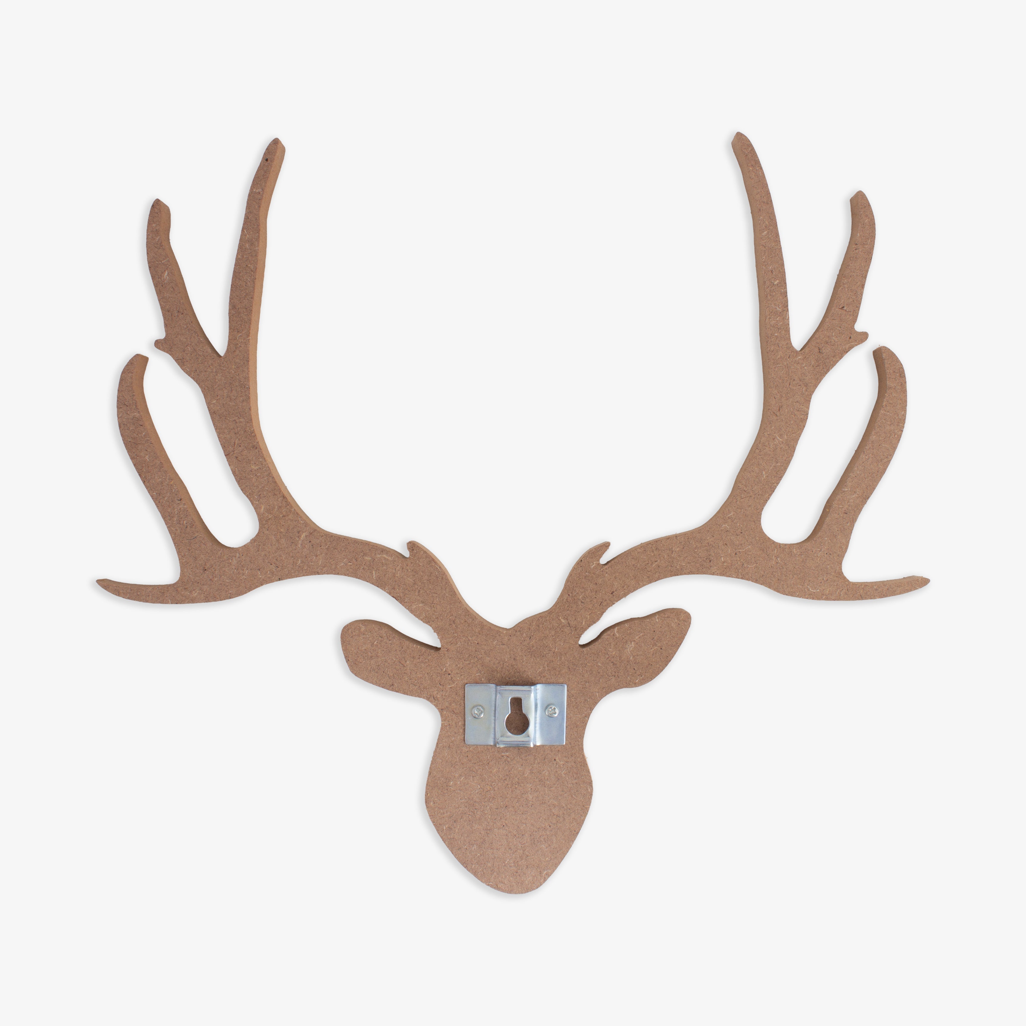 MDF Wall Hanging Reindeer Head W13 x H11.75inch 5.5mm Thick 1 pc