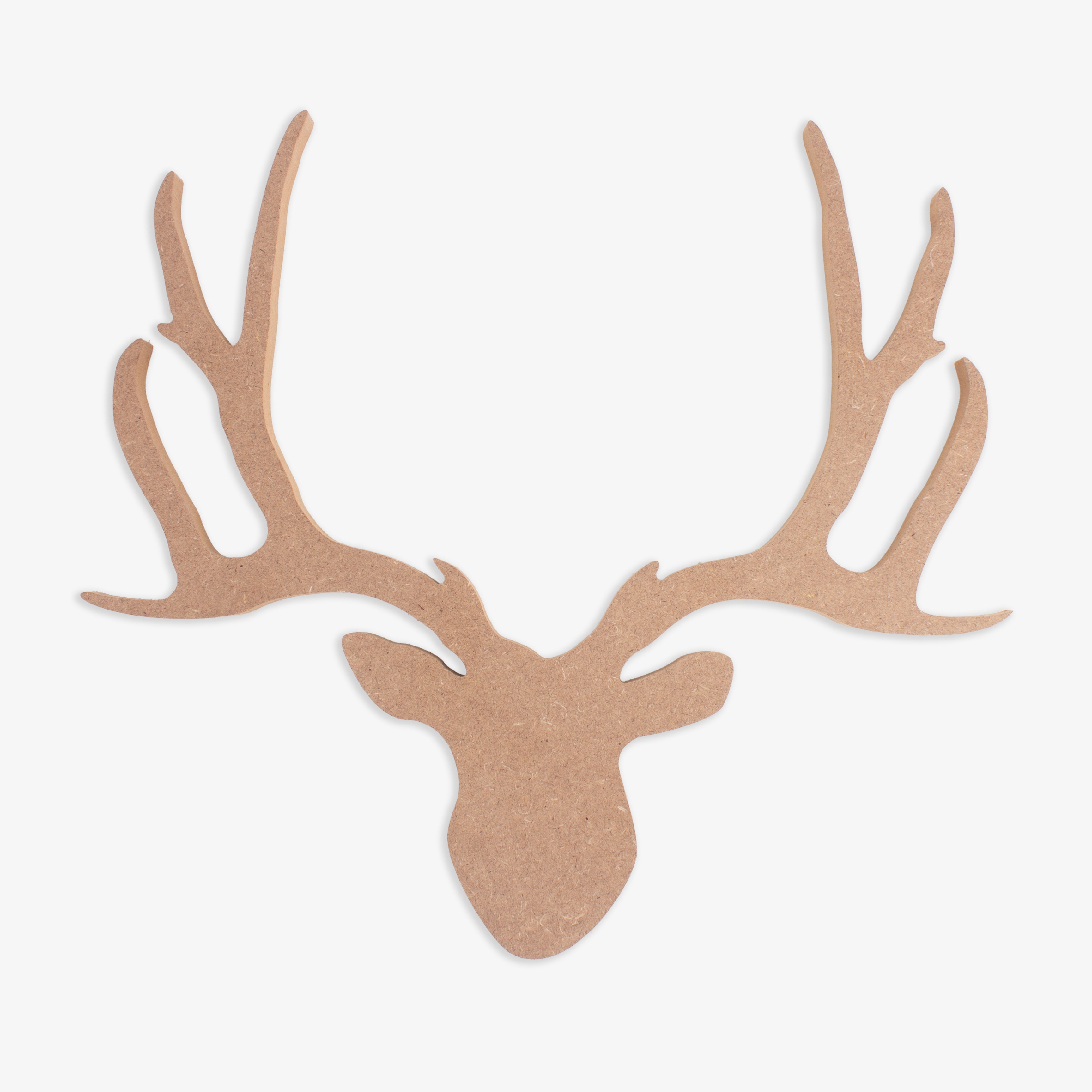 MDF Wall Hanging Reindeer Head W13 x H11.75inch 5.5mm Thick 1 pc