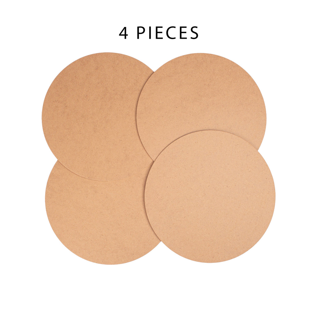 MDF Round 6inch Dia 2mm Thick 4pc