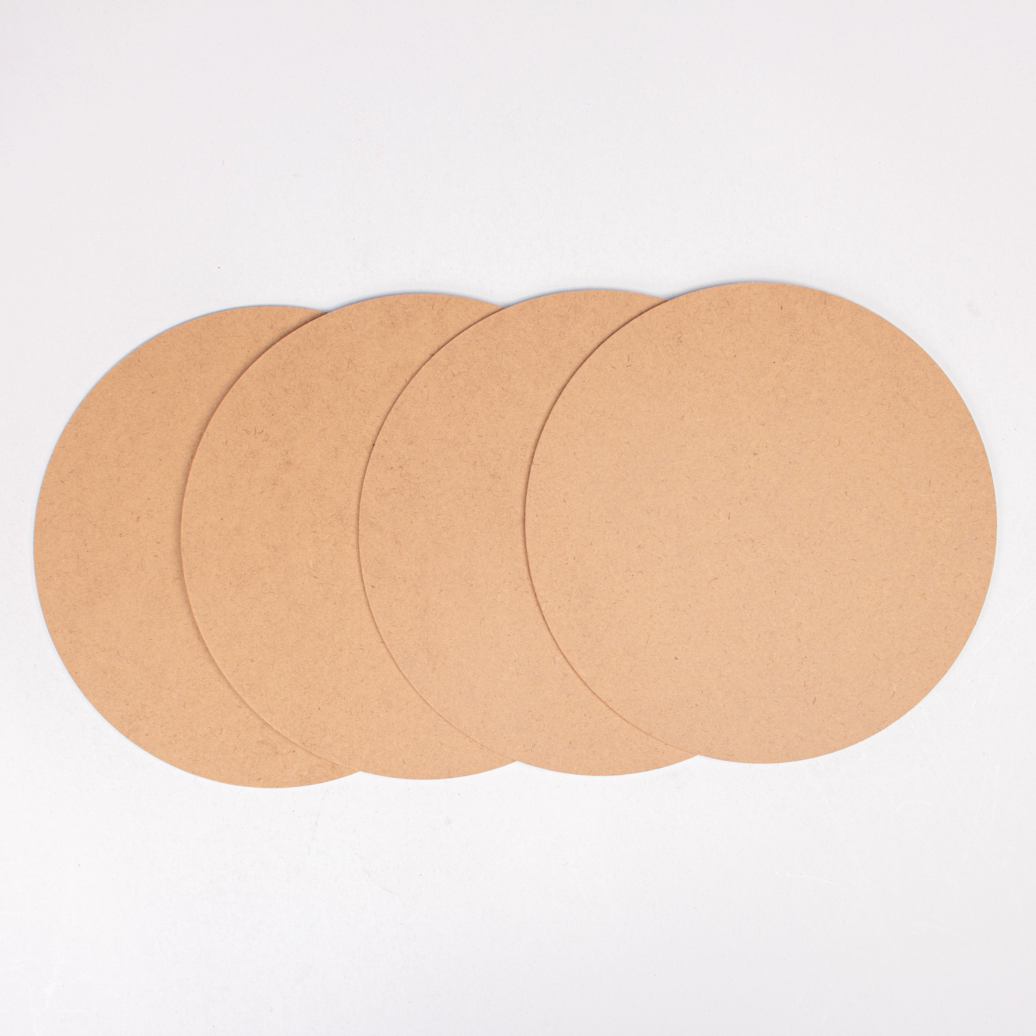 MDF Round 6inch Dia 2mm Thick 4pc