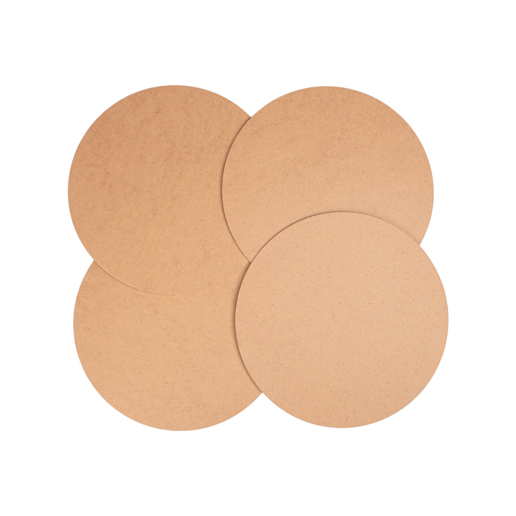 MDF Round 6inch Dia 2mm Thick 4pc