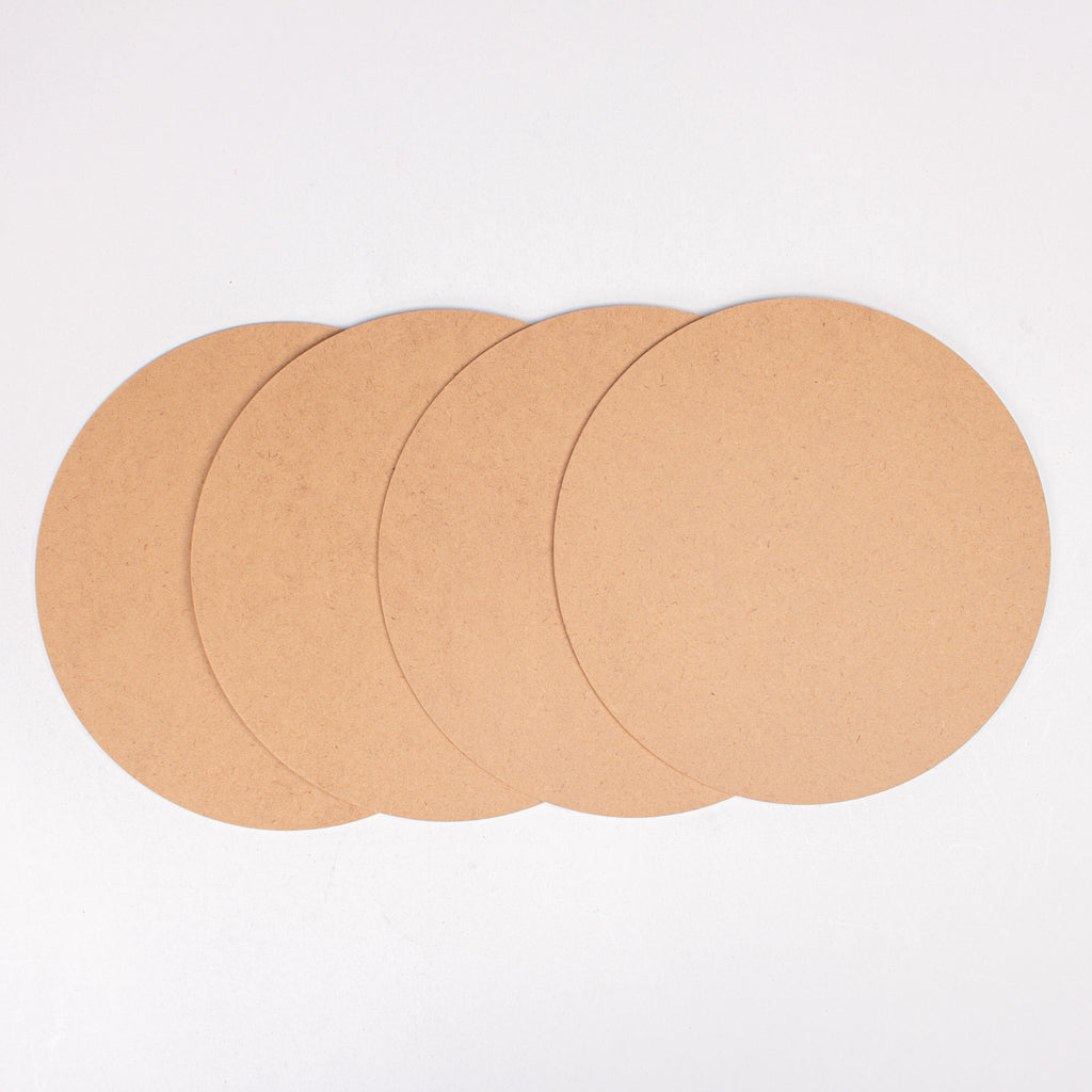 MDF Round 8inch Dia 2mm Thick 4pc