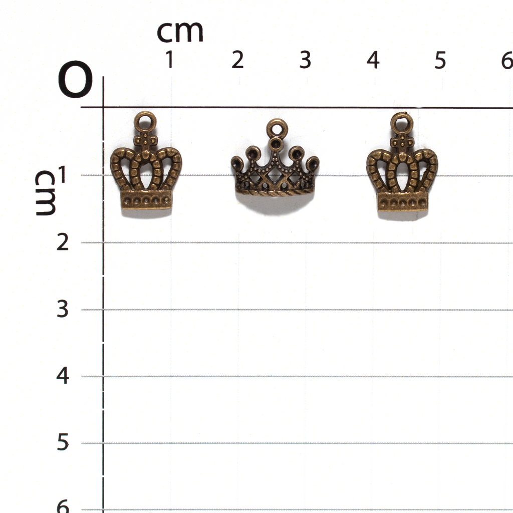Metal Charms Crown Classics 3Pcs Pbci Ib