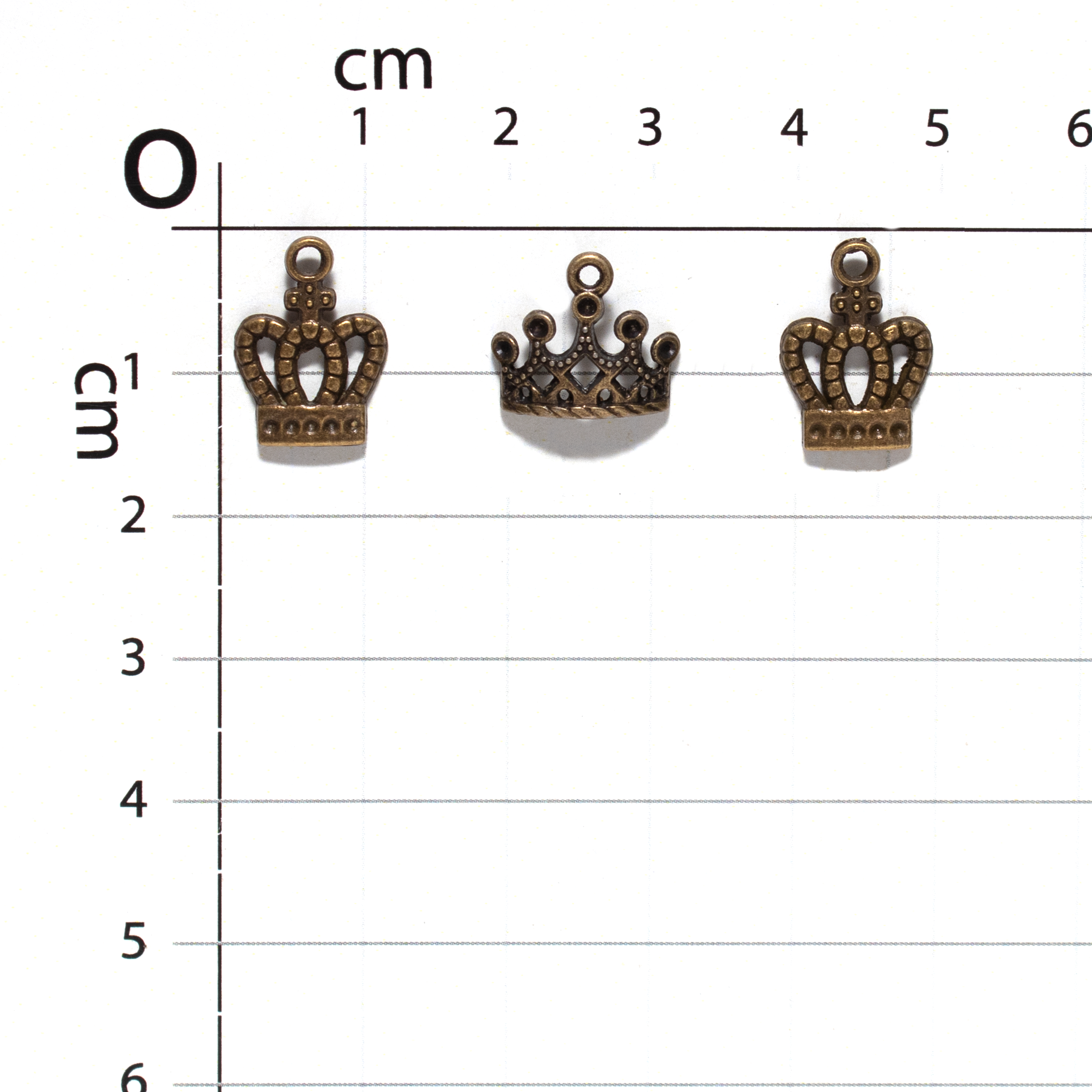 Metal Charms Crown Classics 3Pcs Pbci Ib