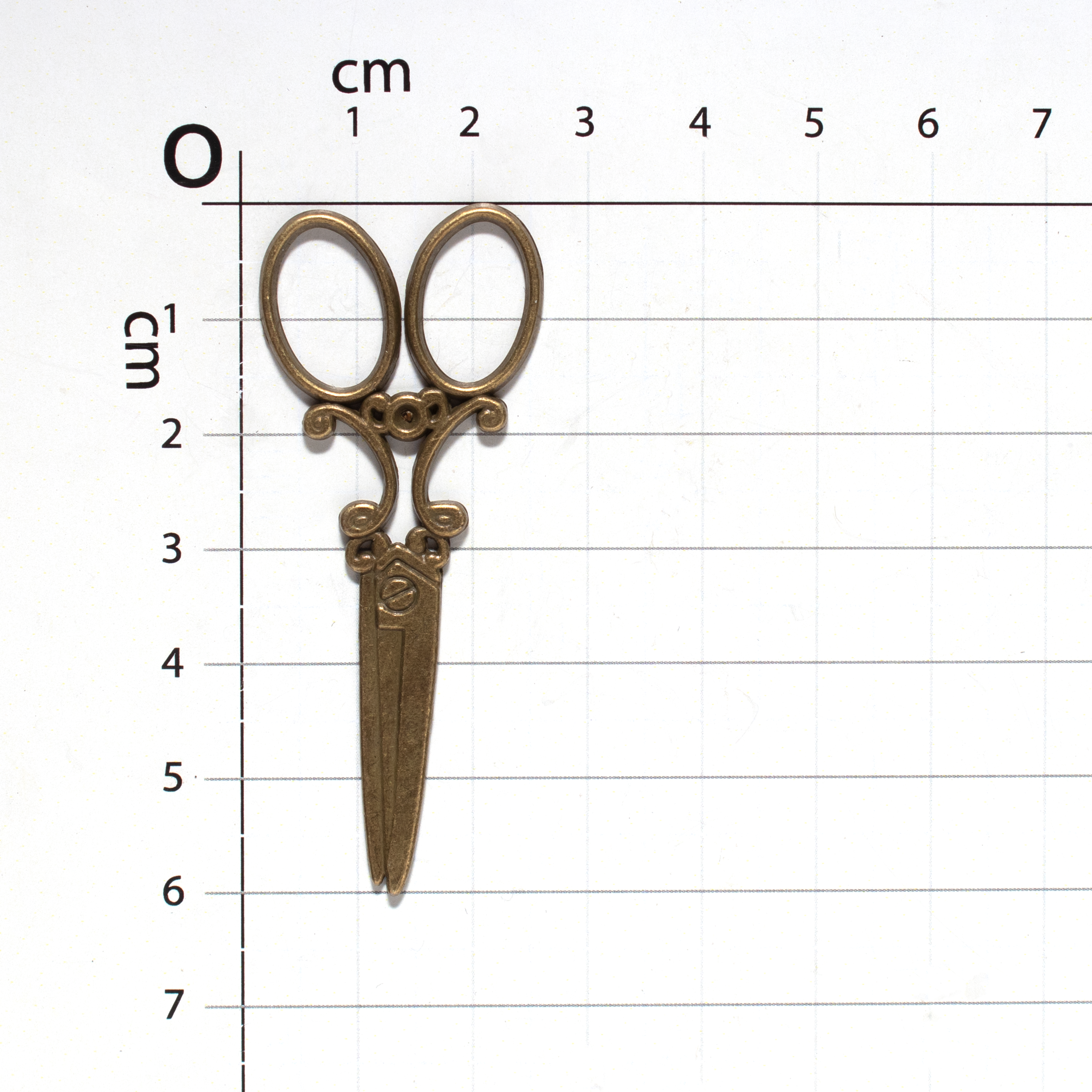 Metal Charms Ornate Scissors 1Pc Pbci Ib