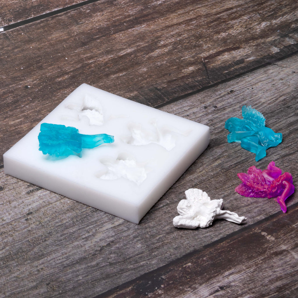 Silicone Mould Fairies And Angels 9.1cm X 8.5cm X 1.3cm 1pc