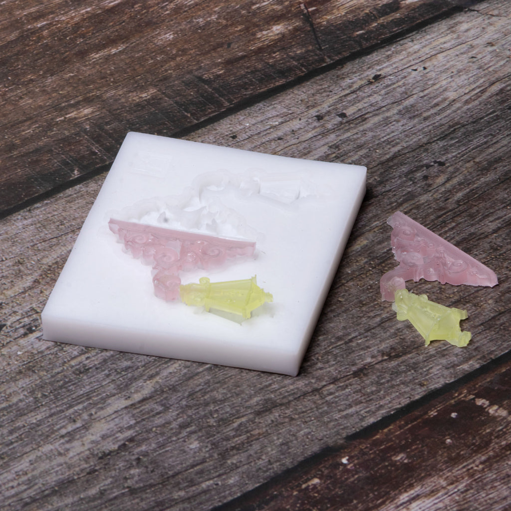 Silicone Mould Victorian Lamps 7.7cm X 6.4cm 8mm 1pc