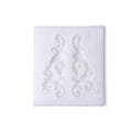Silicone Mould Swirl Flourish 6cm X 5.3cm 7mm 1pc
