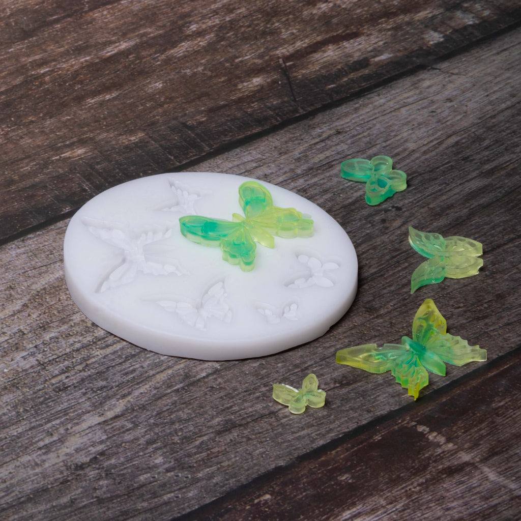 Silicone Mould Butterfly Flutter 7.5cm X 5.7cm 7mm 1pc