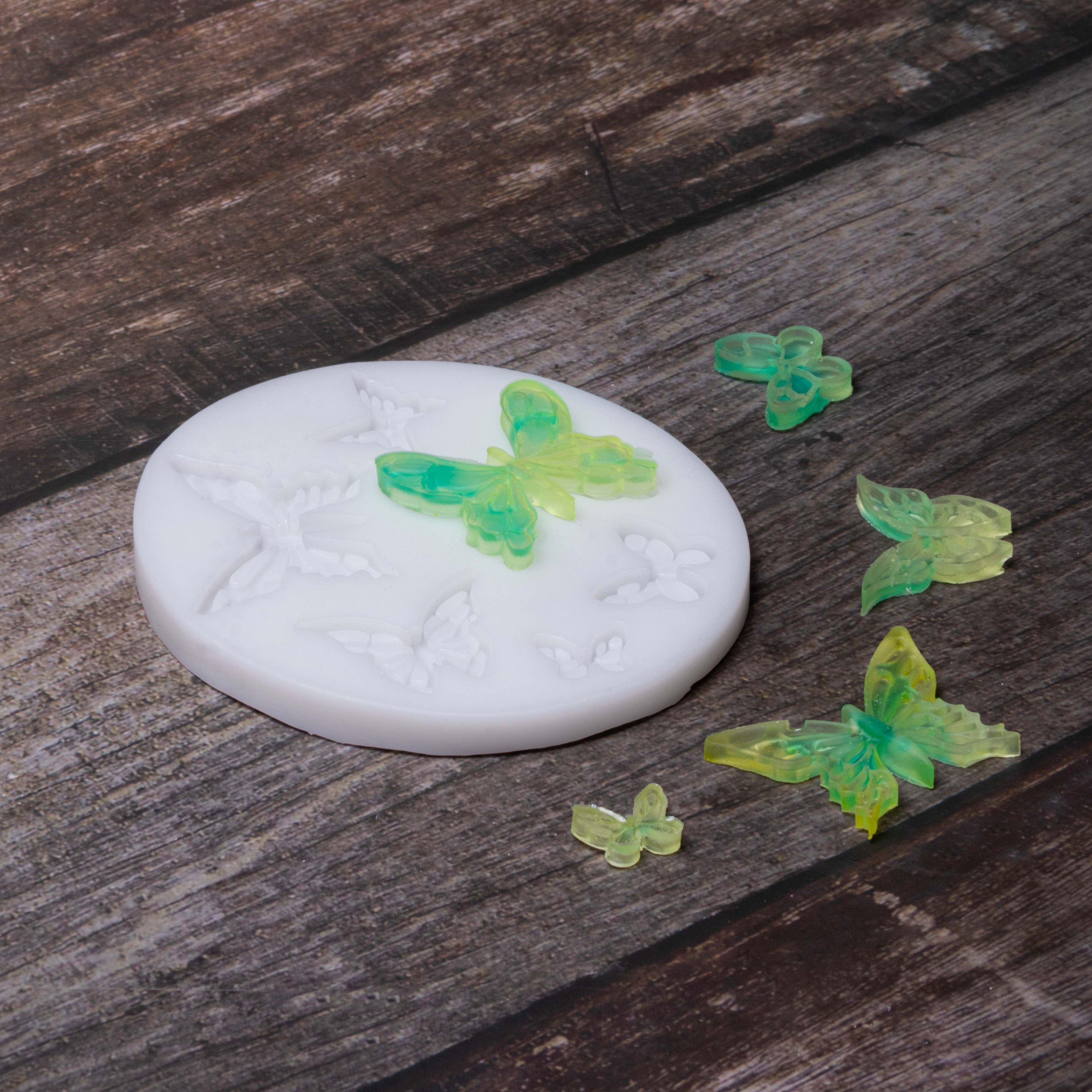 Silicone Mould Butterfly Flutter 7.5cm X 5.7cm 7mm 1pc