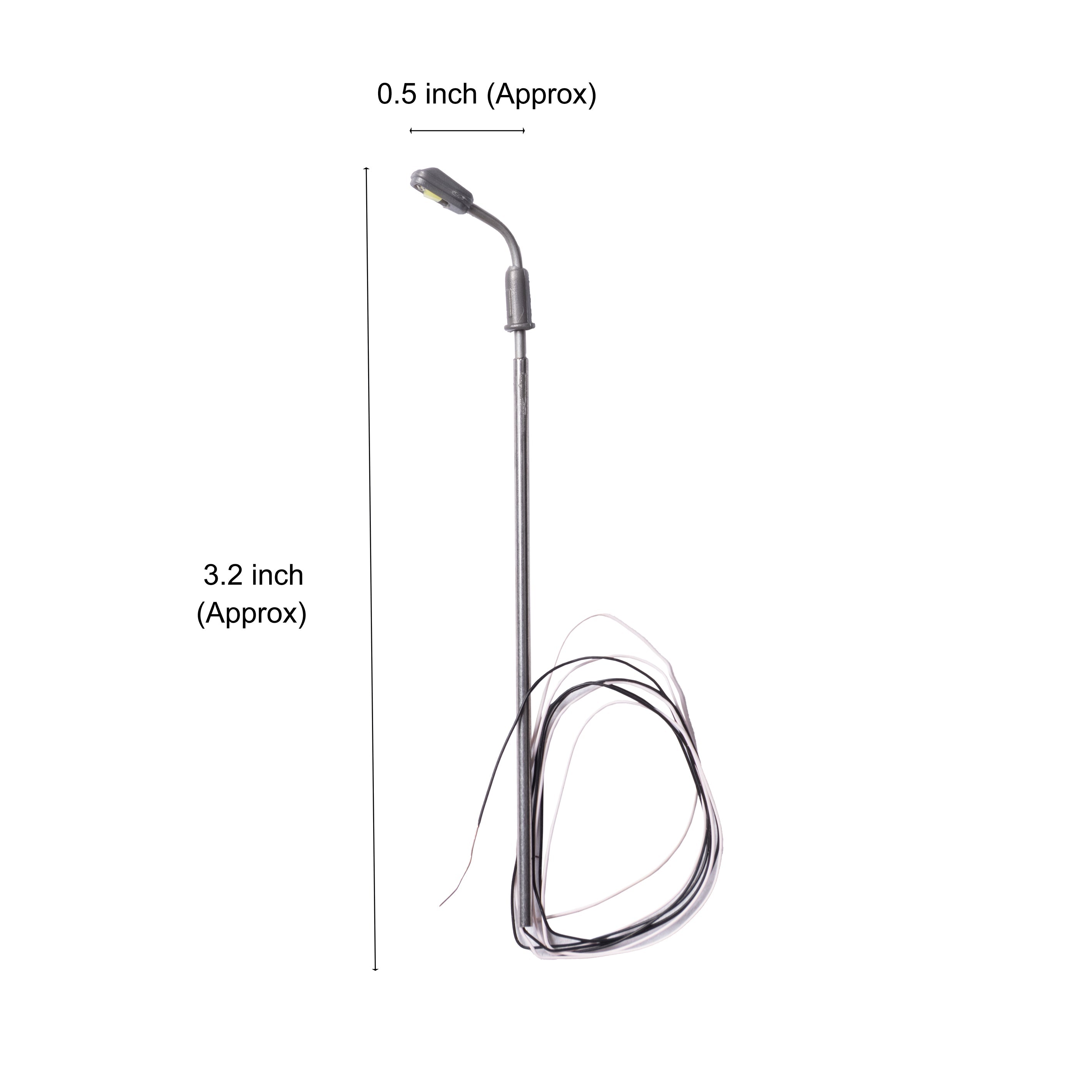 Miniature LED Street Light Warm White Light 3V H68mm 1pc