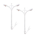 Miniature Illuminated Street Light Double Side 6V H65mm 2pc