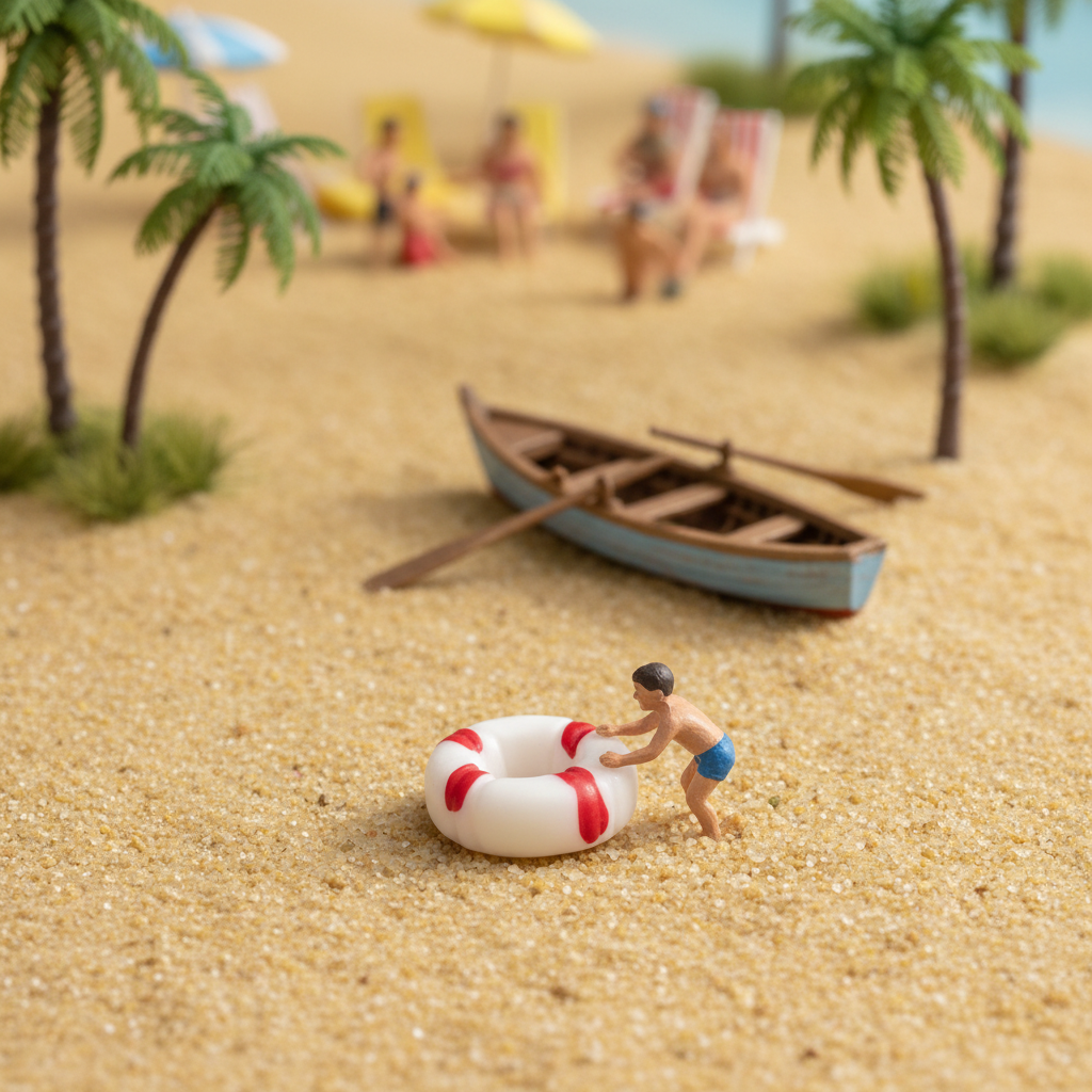 Miniature Life-buoy Ring 1pc