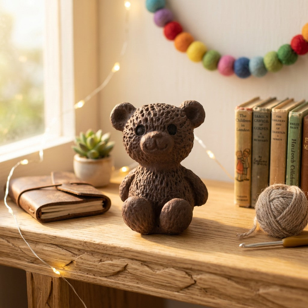 Miniature Teddy Bear Black 1pc