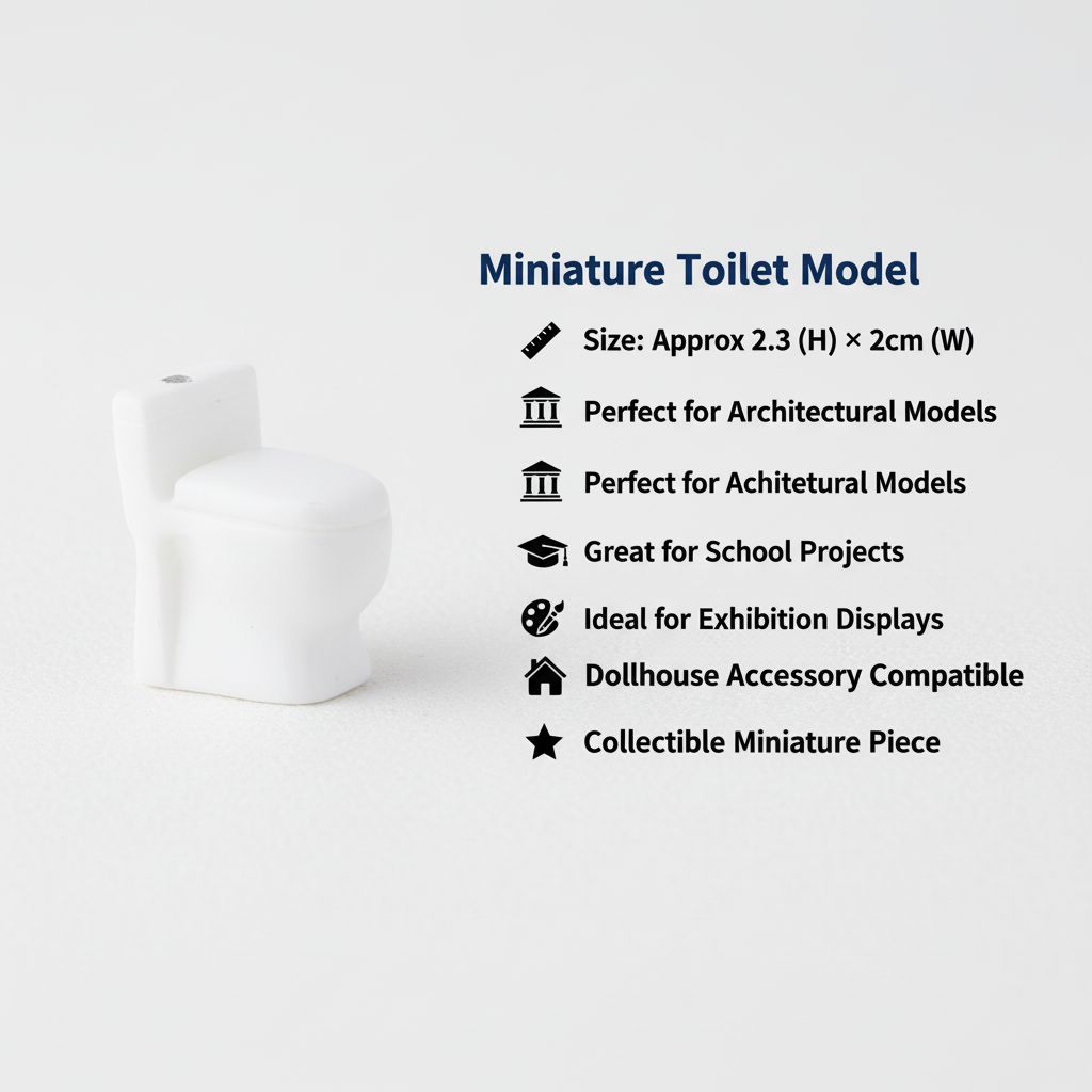 Miniature Western Toilet Commode 1pc