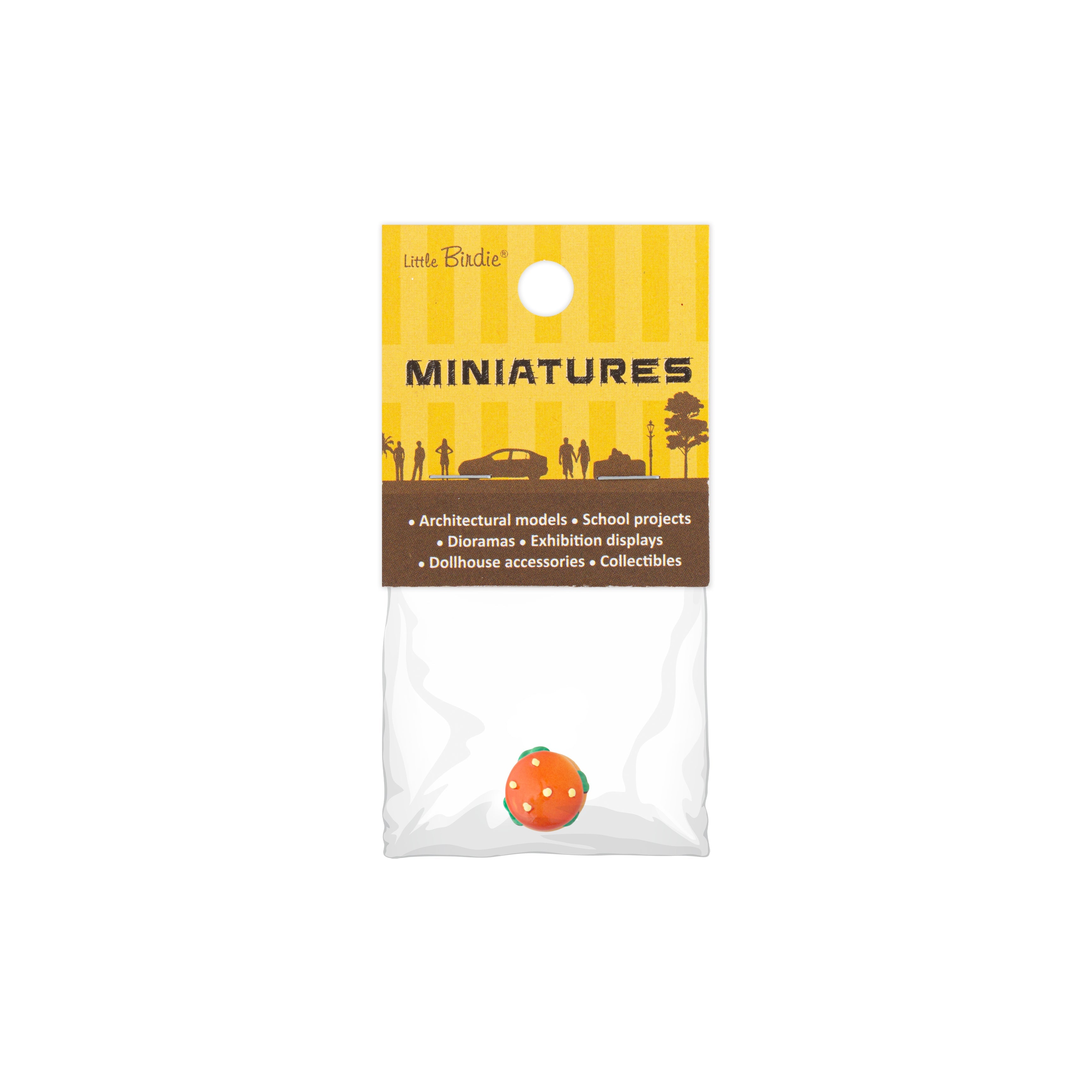 Resin Miniature Burger 1pc