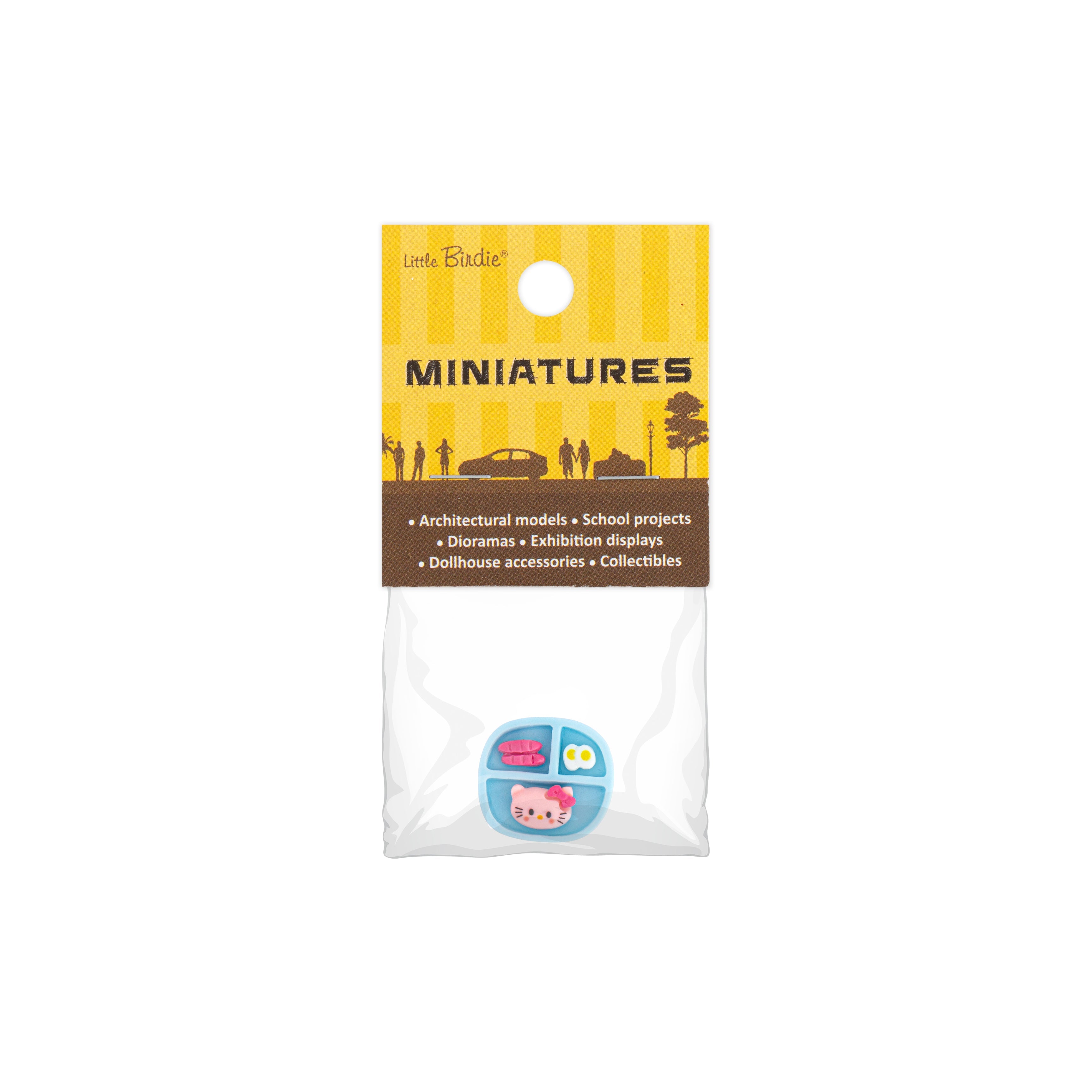 Resin Miniature Dinner Plate 1pc