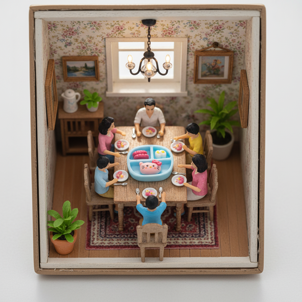 Resin Miniature Dinner Plate 1pc