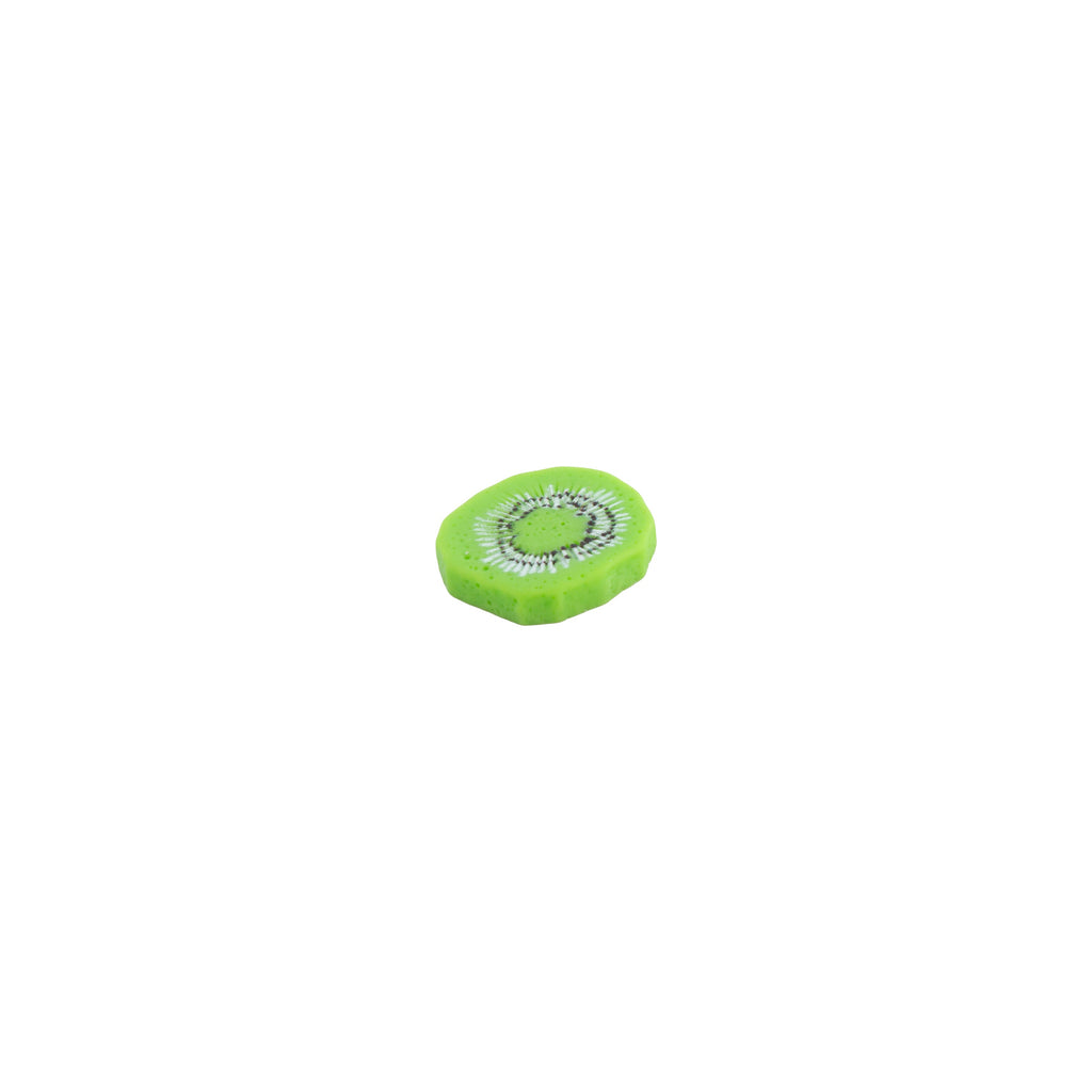 Resin Miniature Kiwi Slice 1pc
