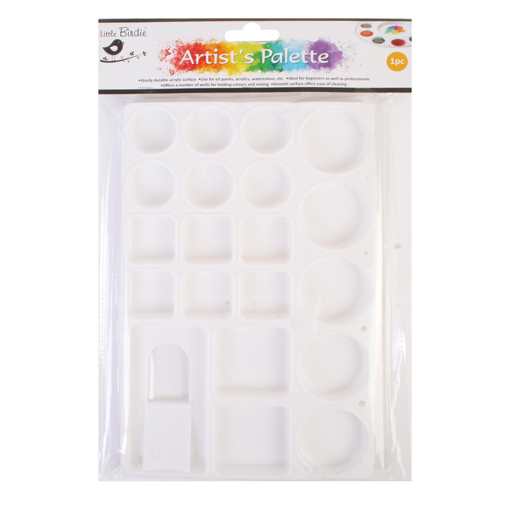 Artist Colour Mixing Palette Rectangle 19 Wells 9.5 X 6Inch 1Pc Ib
