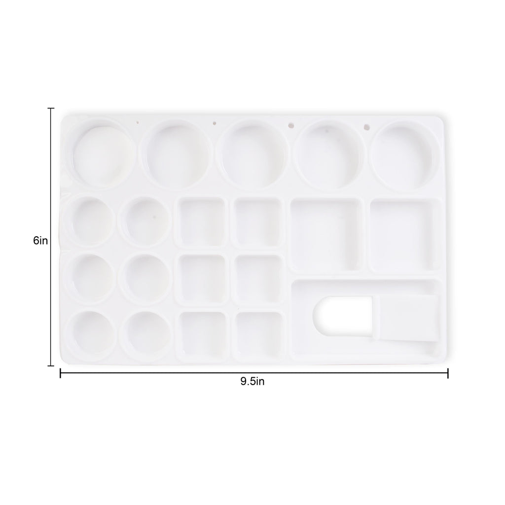 Artist Colour Mixing Palette Rectangle 19 Wells 9.5 X 6Inch 1Pc Ib