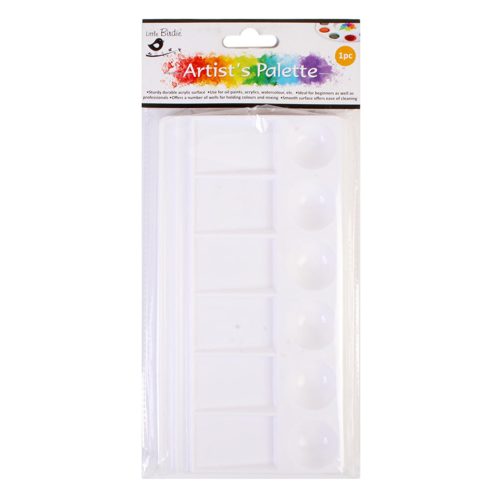 Artist Colour Mixing Palette Rectangle 12 Wells 7.25 X 4Inch 1Pc Ib