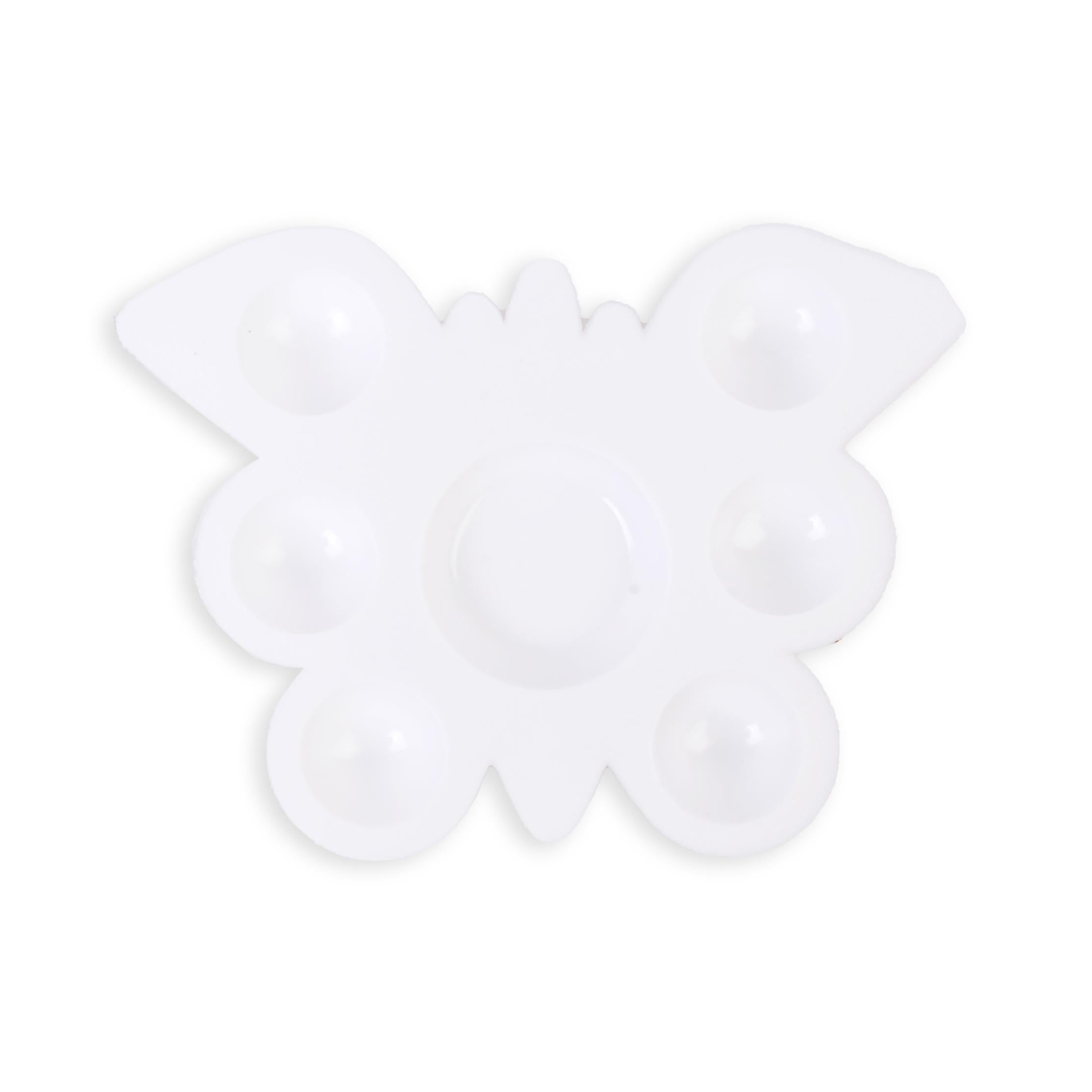 Artist Colour Mixing Palette Butterfly7 Wells 4.25 X 3.25 Inch 1Pc Ib