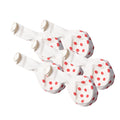 Polka Dot Balloons 14`` when inflated White 6Pcs