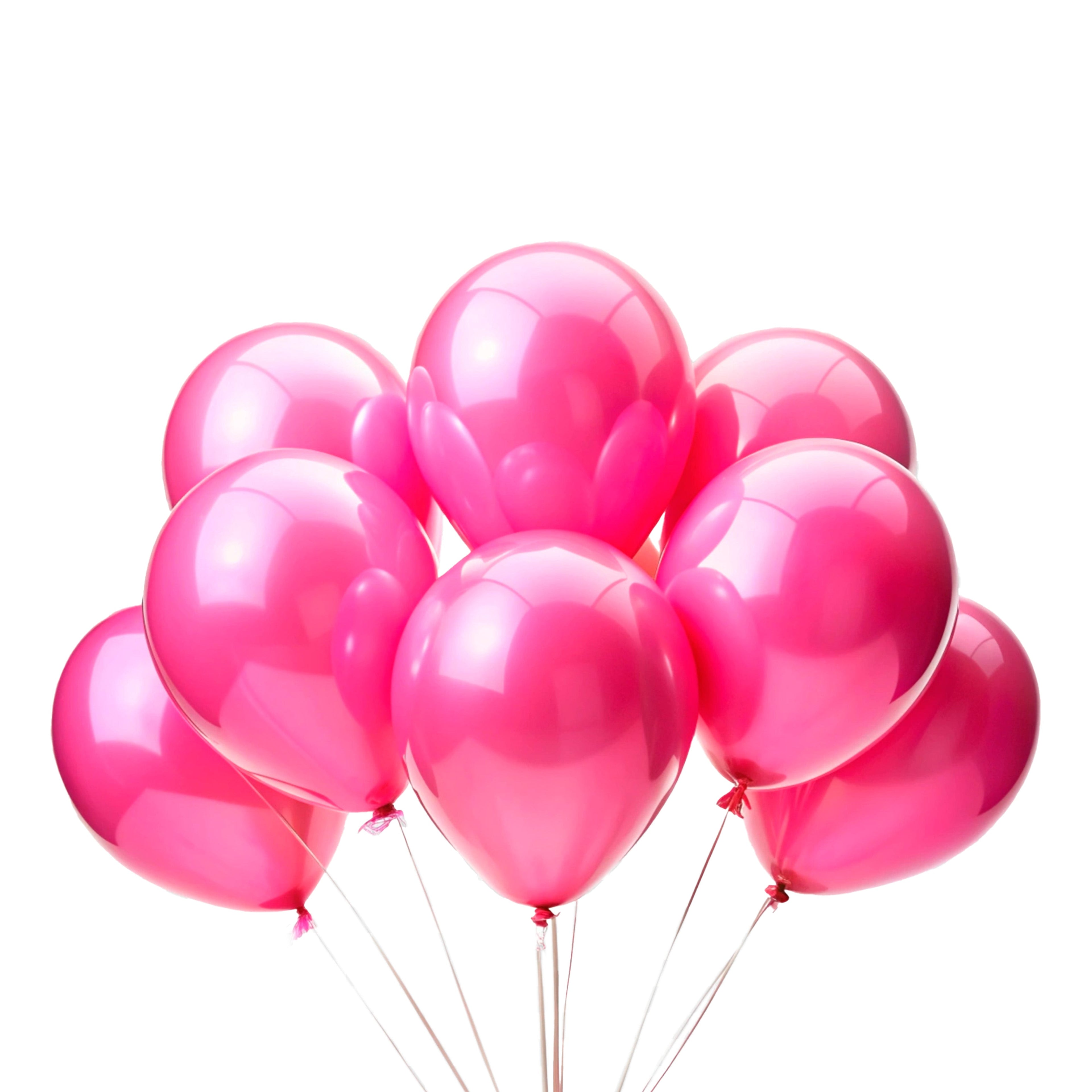 Party Balloons 12`` when inflated Pink 10Pcs