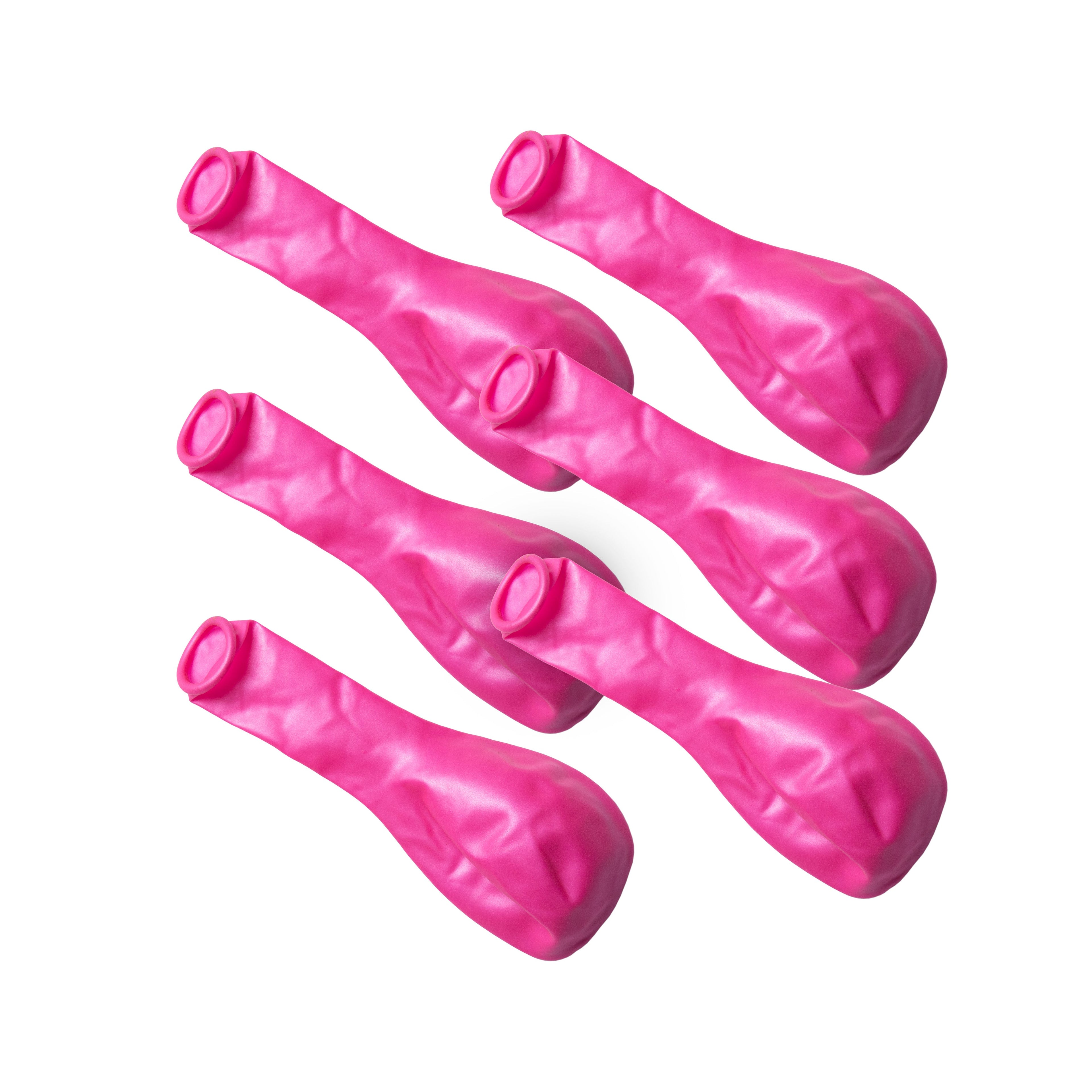 Metallic Balloons - Pink (12'' inflated, Pack of 6)