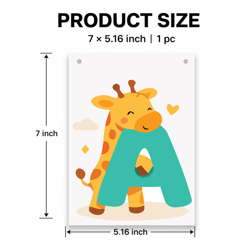 Make Your Own Banner Animal Fun Alphabet A Size 7 x 5.16inch 1pc IB