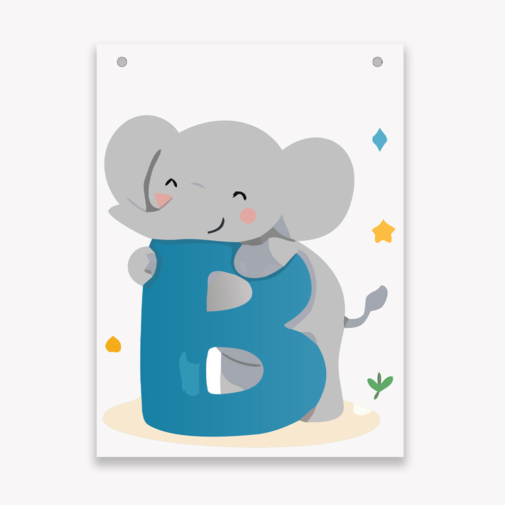 Make Your Own Banner Animal Fun Alphabet B Size 7 x 5.16inch 1pc IB