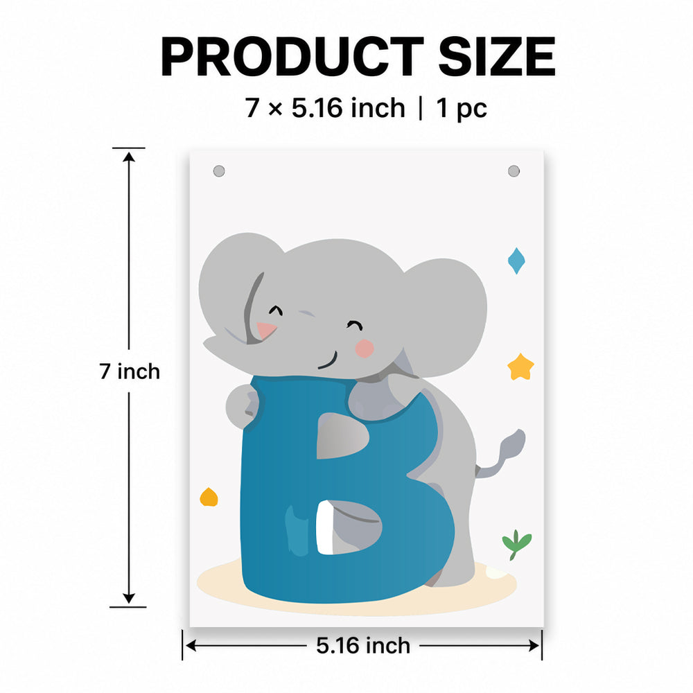 Make Your Own Banner Animal Fun Alphabet B Size 7 x 5.16inch 1pc IB