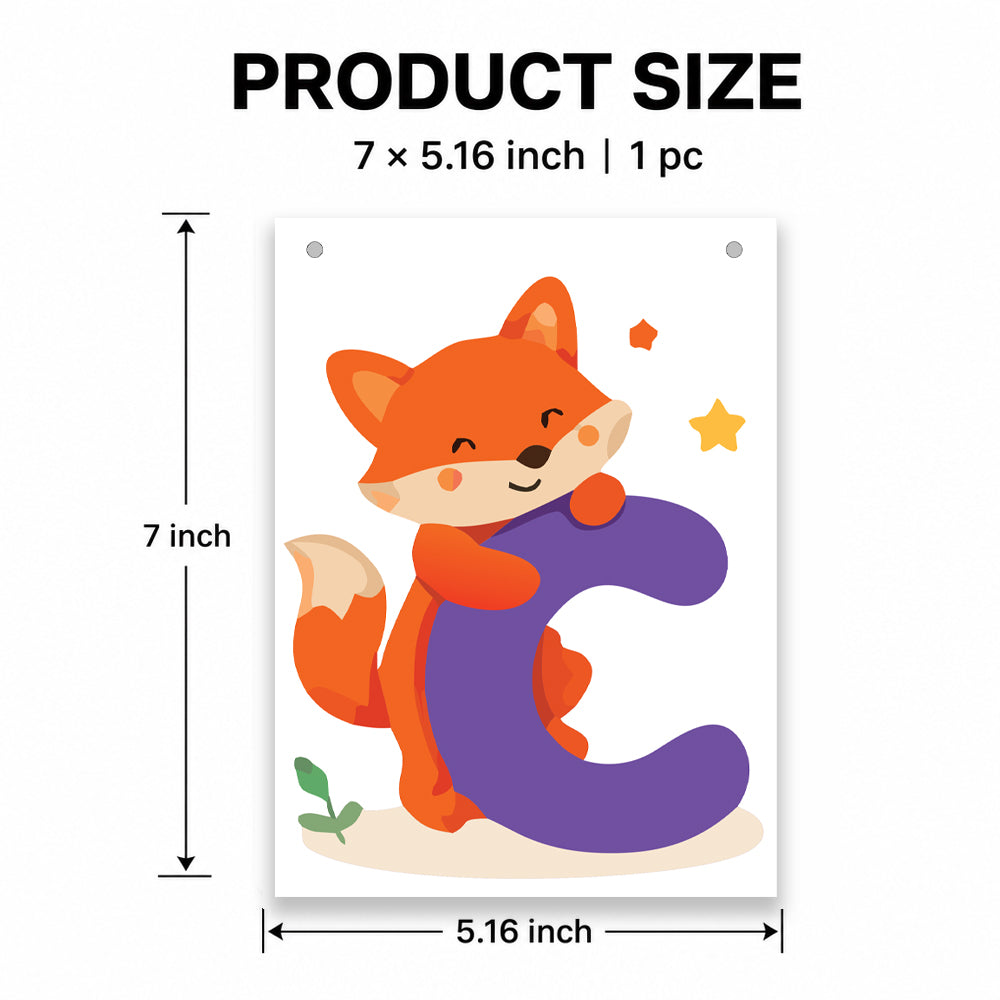 Make Your Own Banner Animal Fun Alphabet C Size 7 x 5.16inch 1pc IB