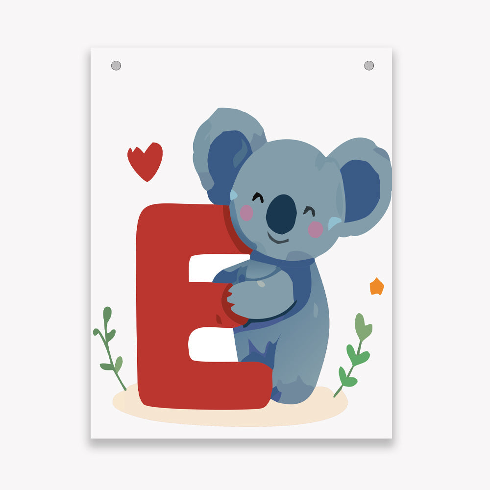 Make Your Own Banner Animal Fun Alphabet E Size 7 x 5.16inch 1pc IB