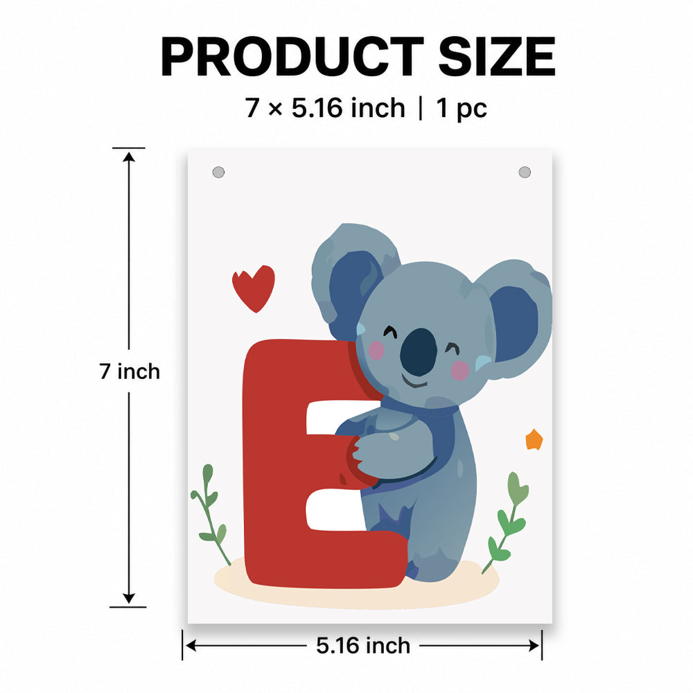 Make Your Own Banner Animal Fun Alphabet E Size 7 x 5.16inch 1pc IB