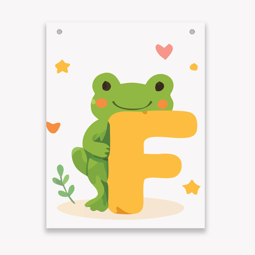Make Your Own Banner Animal Fun Alphabet F Size 7 x 5.16inch 1pc IB