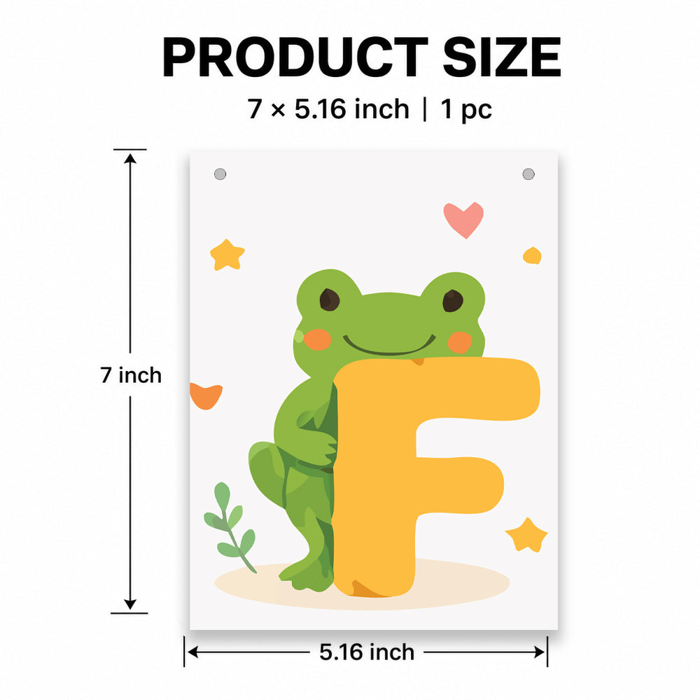 Make Your Own Banner Animal Fun Alphabet F Size 7 x 5.16inch 1pc IB