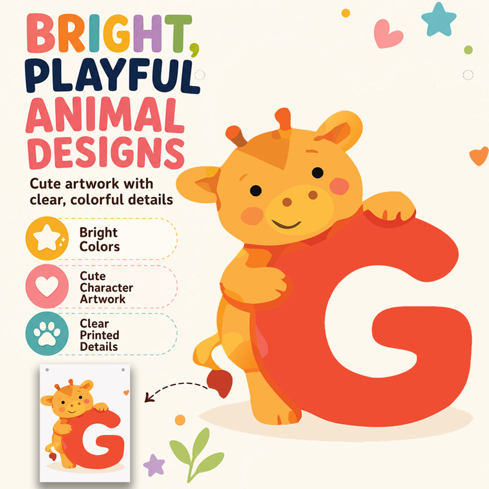 Make Your Own Banner Animal Fun Alphabet G Size 7 x 5.16inch 1pc IB