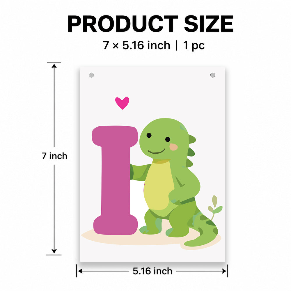 Make Your Own Banner Animal Fun Alphabet I Size 7 x 5.16inch 1pc IB