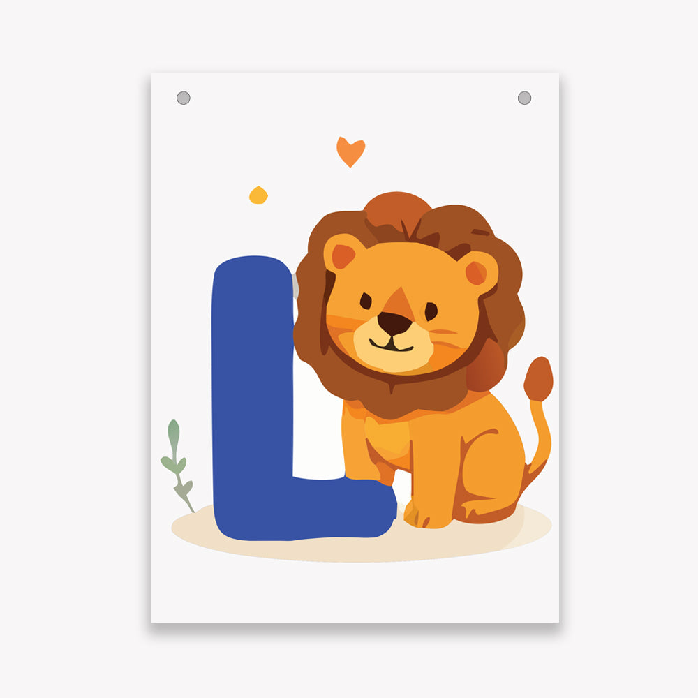 Make Your Own Banner Animal Fun Alphabet L Size 7 x 5.16inch 1pc IB